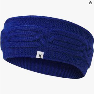 Hurley ~ Palos Verde purple blue cable knit winter headband